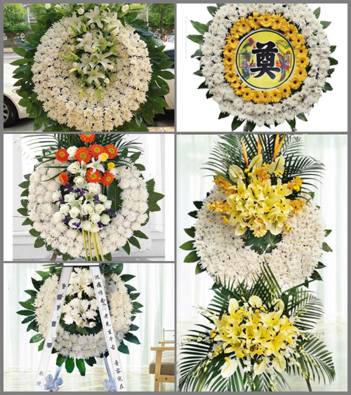 湖北孝感市大悟县芳畈镇花圈速递